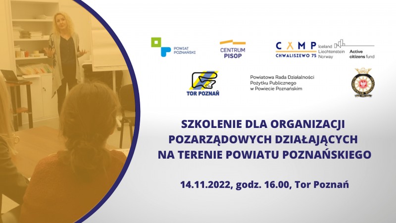 SZKOLENIE DLA ORGANIZACJI POZARZĄDOWYCH